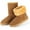 Brown, variant on Moclever Women Snow Boots Waterproof Warm Lining Polyester Suede Mid-Calf Boots