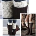 thumbnail image 4 of 4 Pairs Womens Boot Socks Winter Warm Crochet Knitted Boot Cuffs Topper Socks Short Leg Warmers Gifts, 4 of 5