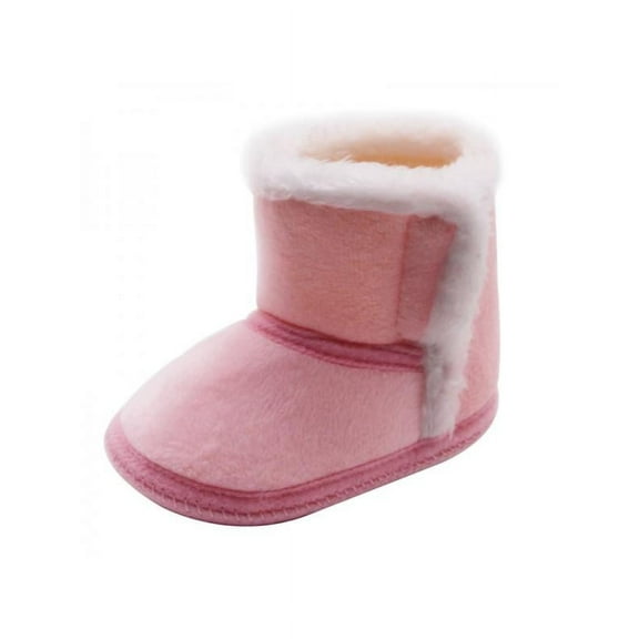Topumt Winter Baby Girl Boy Warm Cotton Boots Newborn Non-slip Soft Sole Shoe