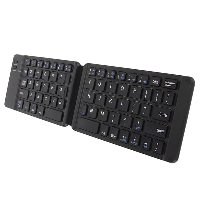 Foldable BT Keyboard, Portable Cordless Keyboard, Slim Pocket Size Travel Keyboard for Windows7 8 Tablet Notebook Mobile Phone