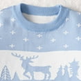 thumbnail image 4 of Toddler Boys Christmas Sweater Boys Cartoon Deer Warm Knitted Long Sleeve Knitwear Cardigan Coat Tops Size 3-4T, 4 of 8