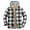 Black, variant on Lolmot Fleece Jacket Men Casual Plush Plaid Shacket Jacket Heavy Lined Button Down Flannel Jacket Hooded Winter Warm Coat with Pockets on Clearance