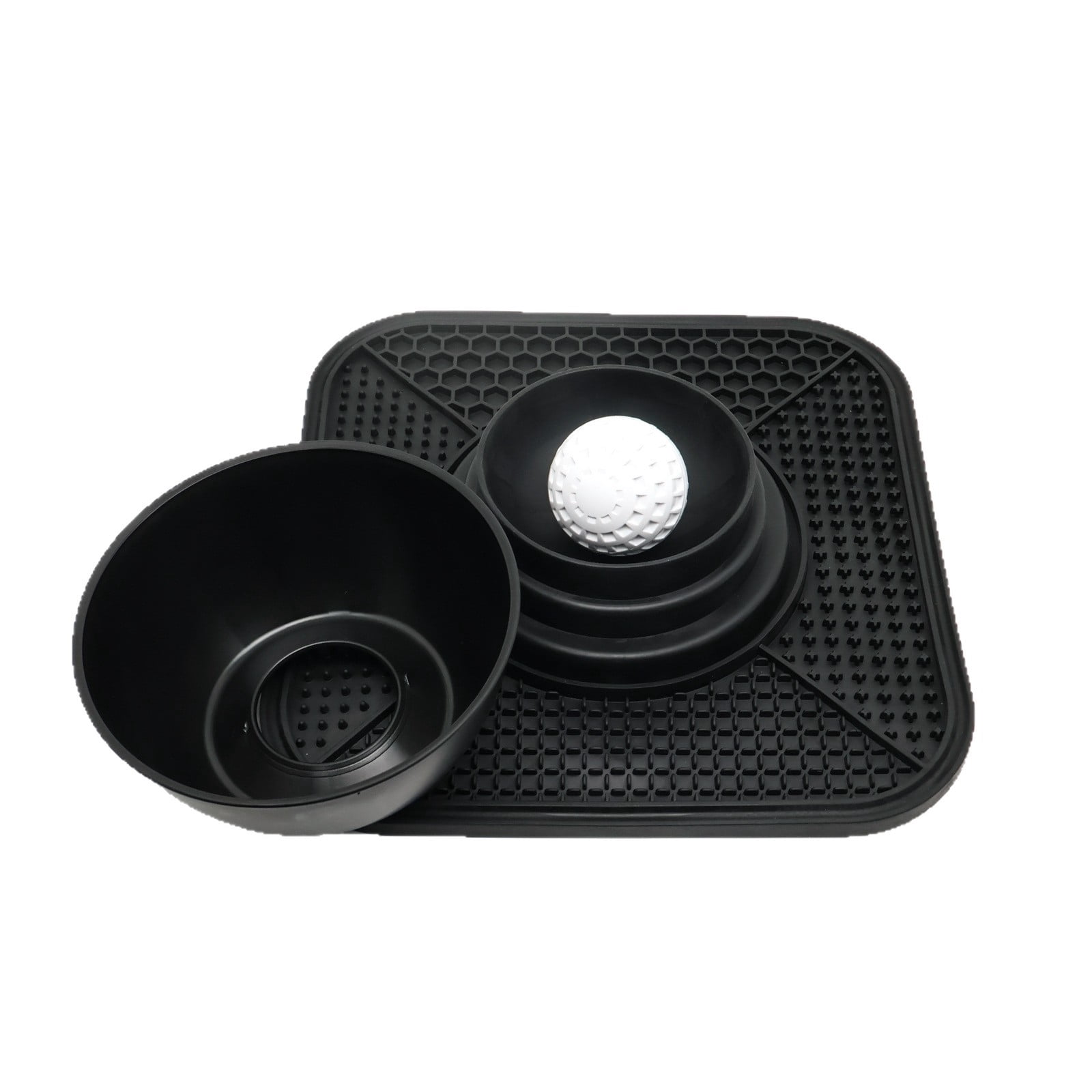 Dog Lick Bowl Slow Feeder Lick Mat Rolling Ball Liquid Food Bone Broth Yogurt Anti-Slip Anxiety Relief Large Medium