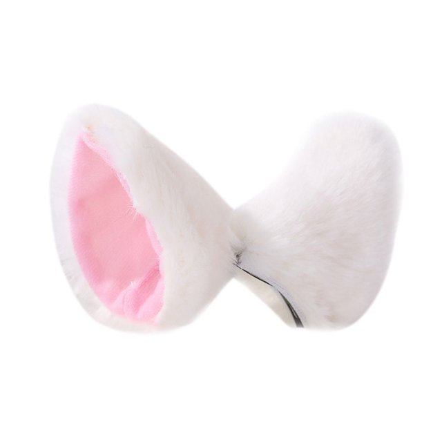 Orejas Largas de Pelo Sweethay para Cosplay Fiesta de Halloween Gato Zorro Accesorios para la Cabeza