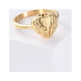 thumbnail image 4 of Heart with Angel Wing Print Stainless Steel Women Ring Keepsake Cremation Jewelry for Ashes Holder Memorial Urn Ring, 4 of 6