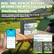 12V 100AH Mini LiFePO4 Lithium Battery Bluetooth,for RV,Solar,Marine,Camping,Trolling Motors,off Gird,Deep Cycles,TCBWORTH Group 22NF Battery,Smart 100A BMS