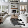 thumbnail image 4 of Elephant Washable Living Room Rugs 5'x7', Gray Gradient Cloud Sky Animal Low Pile Throw Large Area Rugs Non-Slip Sturdy Edge Binding Carpet for Dining Room Bedside Kitchen, 4 of 9