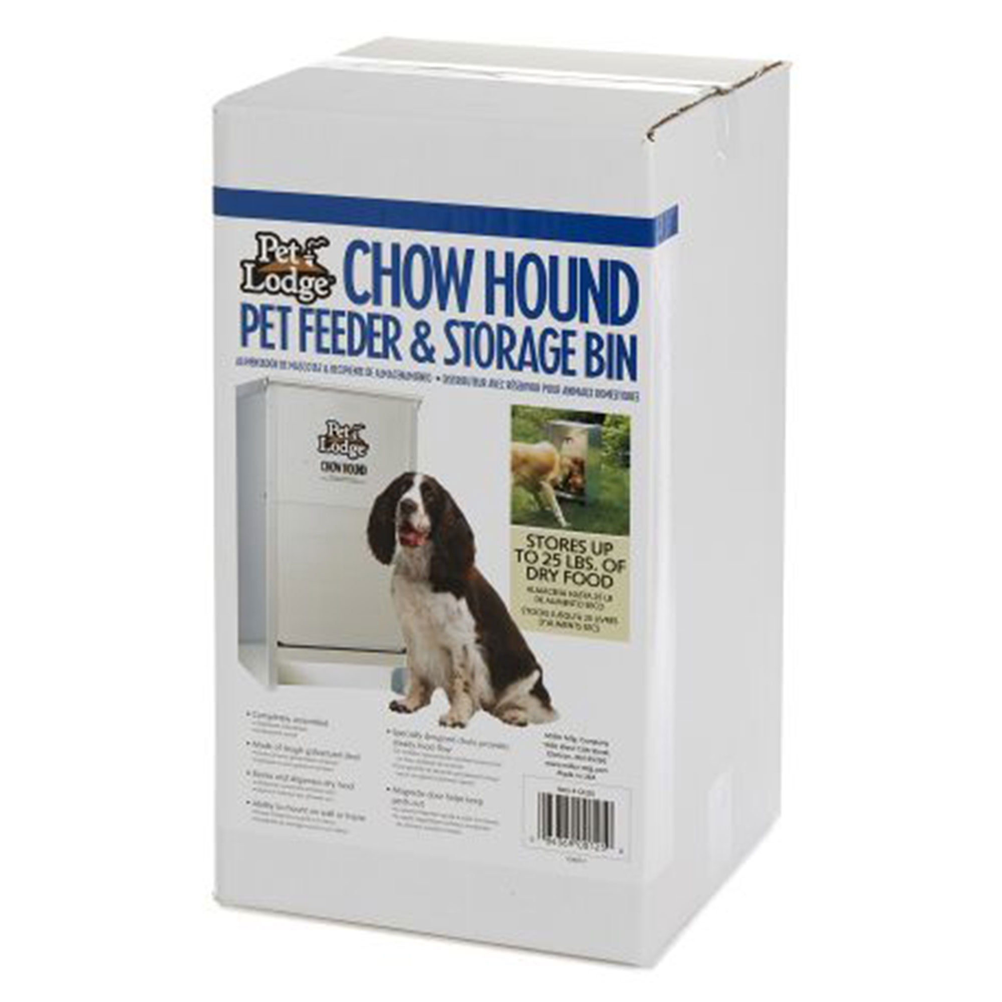 Little Giant Galvanized Steel Chow Hound Dog Feeder 25Lb 