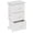 White, variant on 3-Drawer Mobile Storage Cart, Rolling Organizer Cabinet with Wood Top & Locking Wheels for Bedroom, Closet, Office, Nursery