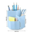 thumbnail image 3 of Clearance Office&Craft&Stationery under $5,360° Rotating Pen Holder 3 Grid Pen Holder Holder Office Supplies Storage Desktop Arrangement Cute Pencil Cup Pot For Home Office, 3 of 9