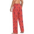 thumbnail image 6 of Top-kevin Red Penguin Pajama Pants Men's Lounge Pants Straight-Fit Men Pajama Bottoms, 6 of 7