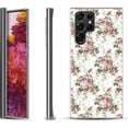 thumbnail image 1 of Slim-Fit Fashion Gel Phone Case for Samsung Galaxy S22 Ultra 5G, by OneToughShield ® - Floral/Rose, 1 of 4