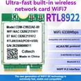 thumbnail image 3 of Tarjeta WiFi7 RTL8922AE 2.4G/5G/6G Tribanda 6338Mbps Adaptador Inalámbrico Bluetooth 5.4 para 10/11, 3 of 6