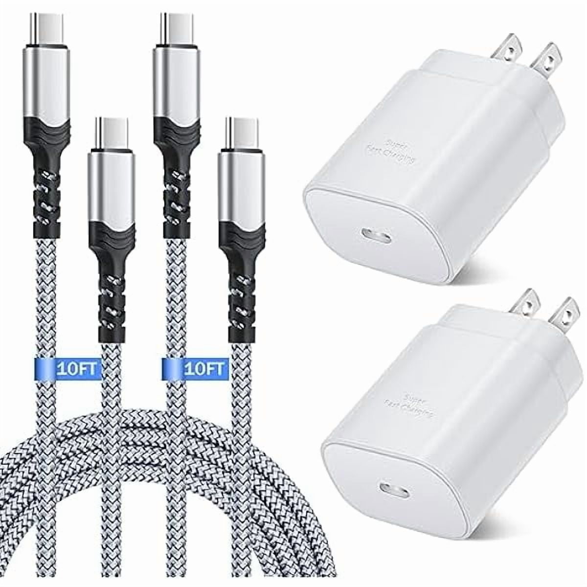 Eryueer for USB C Charger Block, Costyle 25W Super Fast Charger Type C Charging Block with 10FT USB C Cable Compatible with Samsung Galaxy S23 S24 Ultra S23+ S22 S21Plus S20FE Note 20 A52 A53
