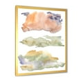 thumbnail image 2 of Designart 'Abstract Orange Blue and Beige Green Clouds' Modern Framed Art Print, 2 of 4