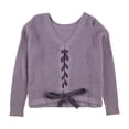 thumbnail image 2 of 1.STATE suéter con cordones en la espalda para mujer, morado, mediano, 2 of 2
