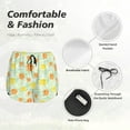 thumbnail image 5 of Disketp Tree Palms Lemon Print Women's Shorts Workout Shorts for Athletic Gym Running Shorts with Phone Pockets Small, 5 of 8