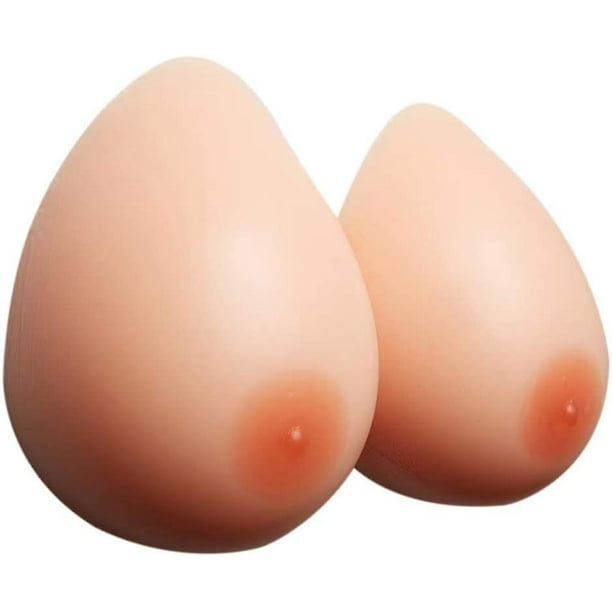 1 Pair Silicone Breast Forms Mastectomy Breast Prosthesis Mastectomy  Inserts Bra 