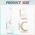 thumbnail image 3 of 1 Box DIY 8 Sets Sun Catchers Kit Moon Suncatchers Gold Star Crescent Hanging Suncatcher with Rainbow Maker for Windows Indoor Outdoor Home Garden Party Wedding Decor Gifts colorful, 3 of 5