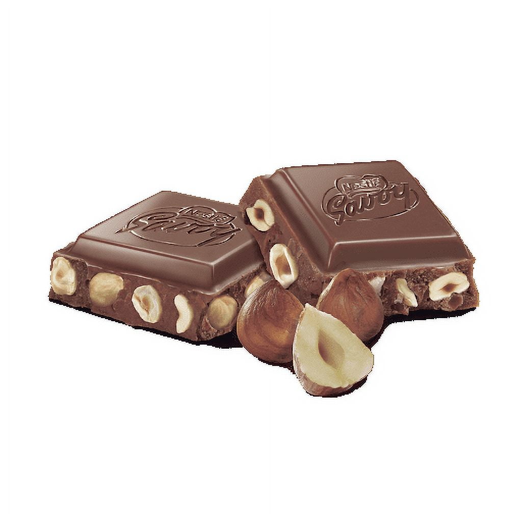 Savoy Carre Hazelnuts Milk Chocolate Bars – 10-Pack (100gr / 3.52oz Each)