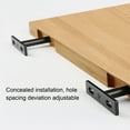 thumbnail image 2 of XWQ Heavy Duty Save Space Shelf Bracket Cold-rolled Steel T-Shape Solid Floating Wall Shelf Support for Home, 2 of 8
