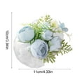thumbnail image 3 of Blueek Wedding Party Wrist Flower - 4 in Perfect for Brides, Bridesmaids & Groomsmen - Durable Plastic Wrist Corsage,Blue, 3 of 6