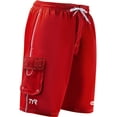 thumbnail image 3 of TYR Men's Guard Challenger Swim Short Red Size Small, 3 of 3
