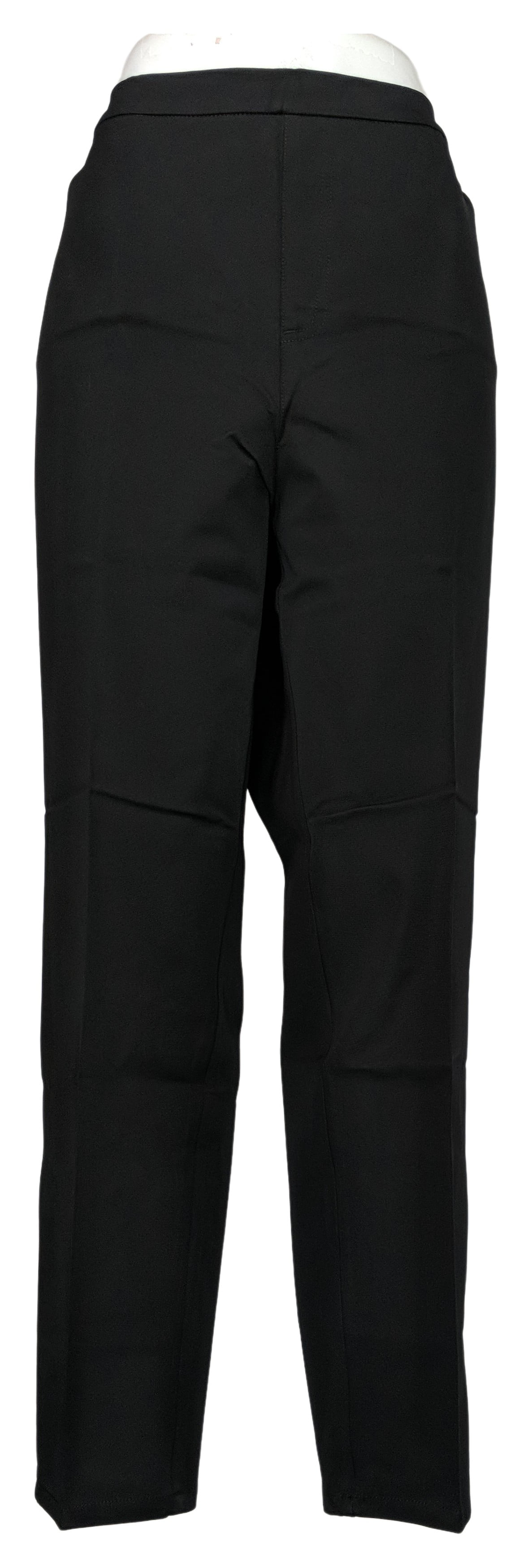 Isaac Mizrahi 24/7 Stretch Slim Leg Pants Pockets Black 22W NEW A309566 