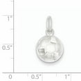 thumbnail image 2 of 925 Sterling Silver Diamond Cut Soccer Ball Charm Pendant, 2 of 5