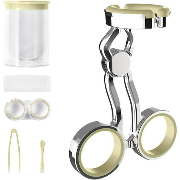 QD-Gotrays Color Contact Lenses Wearing Aids, Contact Lens Eyelid Stretcher, Eye Contact Removal Tweezers, Contact Lens Eyelid Wearingtool for New User