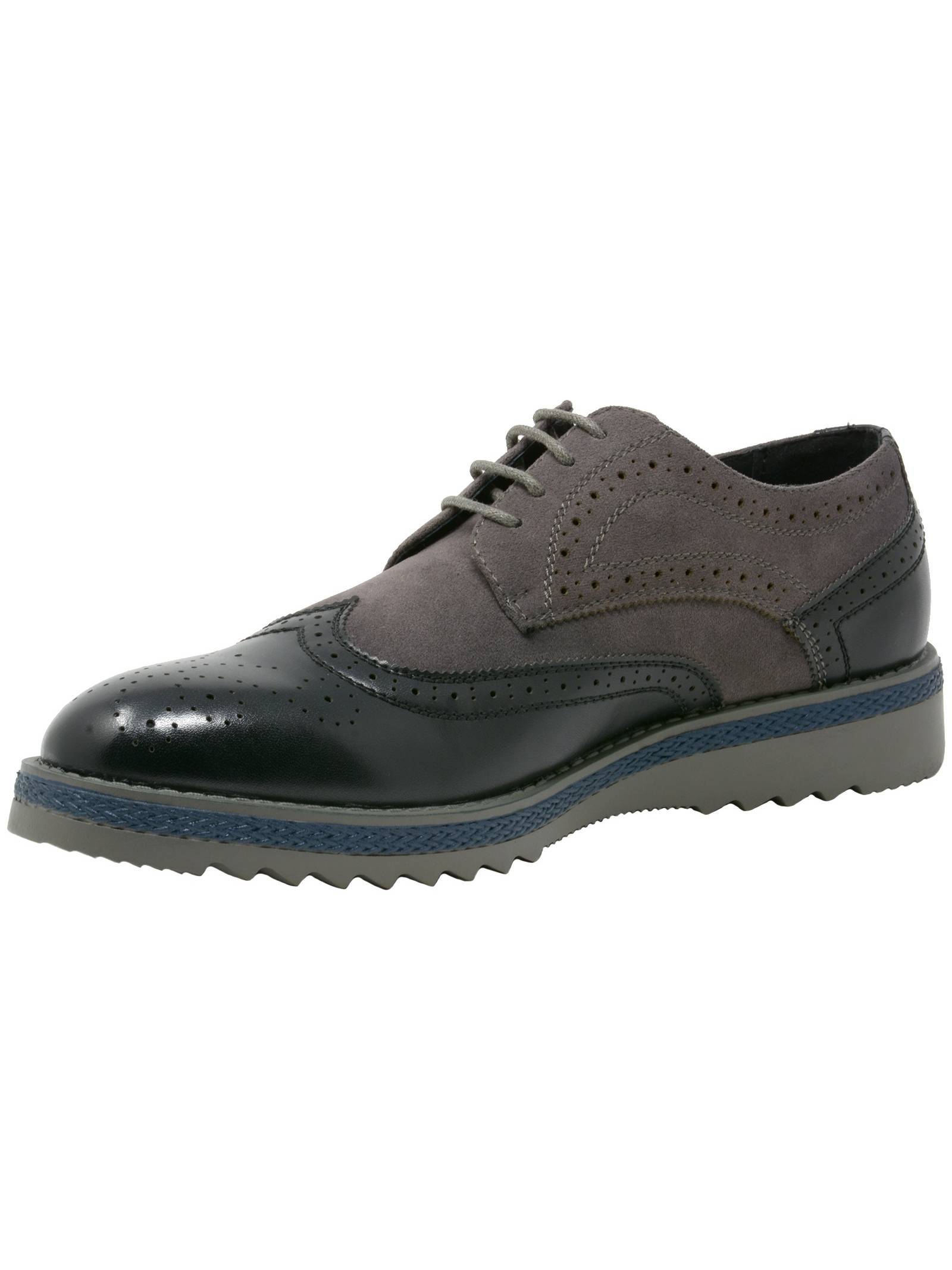 Alpine Swiss Alec Mens Wingtip Shoes 1.5” Ripple Sole Leather Insole & Lining - image 4 of 7