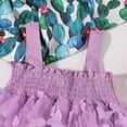 thumbnail image 7 of Ticikt Baby Girls Summer Bodysuits Sleeveless Romper Casual Outfit for 0-24 Months Soft Breathable Polyester for Daily Wear,Color:Purple, 7 of 7