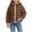 Coffee, variant on Girls Hooded Puffer Jacket Full Zip Lightweight Quilted Keep Warm Winter Outerwear Coat Black Size 3T
