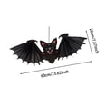 thumbnail image 3 of ZJNGJC Halloween Bat Hanging Ornament Decorative Desktop Home Party Gothic Style Dangling Figurine For Seasonal Display A, 3 of 7