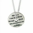 thumbnail image 3 of Men's Soccer Ball Necklace-Phil 4:13, 3 of 4