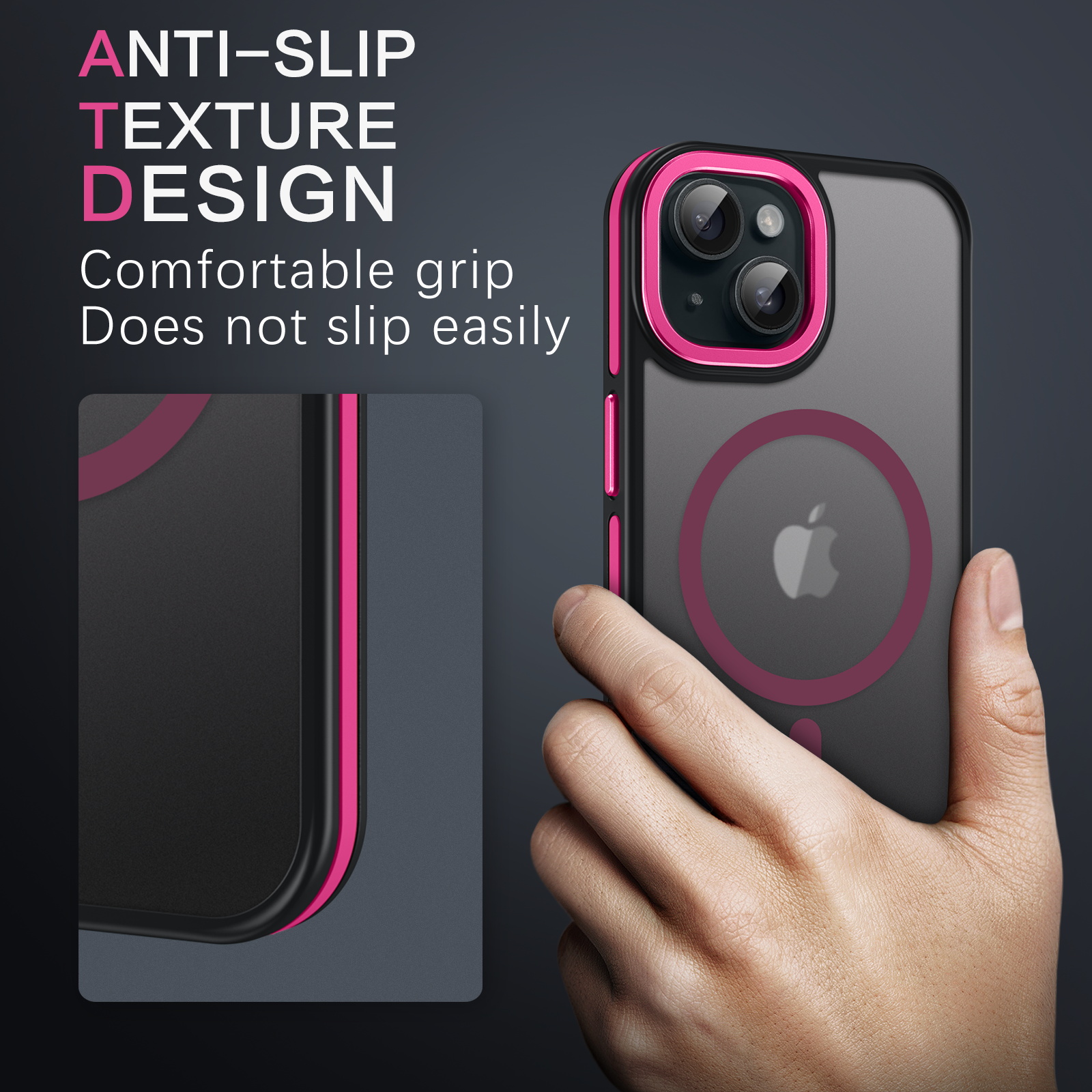 Veningo iPhone 13/14 MagSafe Case, Hot Pink photo 5