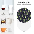 thumbnail image 6 of Honeii Dinosaur Astronaut Print Leather Coaster Set of 4, Ideal for Safeguarding Your Furniture from Drinks Spills and Effortless Cleanup-Round Shape, 6 of 6