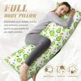 thumbnail image 5 of Bingfone Body Pillow Cover Long Pillow Case With Zipper Decorative Bedding Pillowcase 20"X54" Soft Cushion Pillow Case For Bedroom-Kawaii Avocado, 5 of 8
