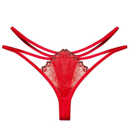 

Women Thong Panties Thong Lace Pants Ladies Briefs Underwear 5 Pack