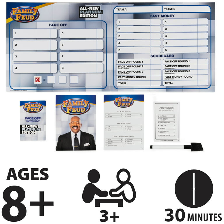  Family FEUD Kids Edition Card Game, Kid-Friendly