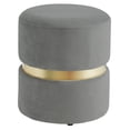 thumbnail image 1 of Velvet Ottoman, 1 of 4