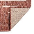thumbnail image 6 of Unique Loom Outdoor Modern Collection Area Rug - Tambor (2' 7" x 8' Runner Rust Red/Ivory), 6 of 6