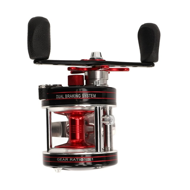 Carrete De Pesca Con Señuelo, Carrete De Pesca Baitcasting Con Freno Magnético Con Rodamiento Importado De Metal Y Caucho Para Lago