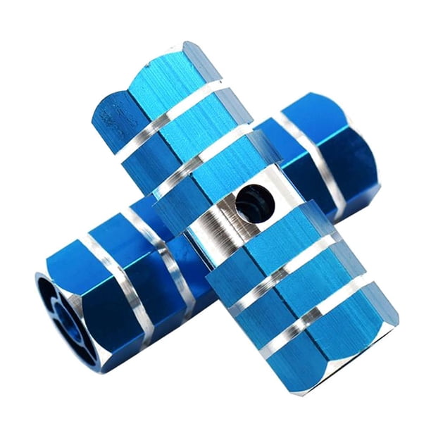 Sonducket 1 par Universal bicicleta Hexagonal pie clavija eje pedales piezas BMX bicicleta Pedal pie clavijas aleación de aluminio clavijas Ciclismo azul