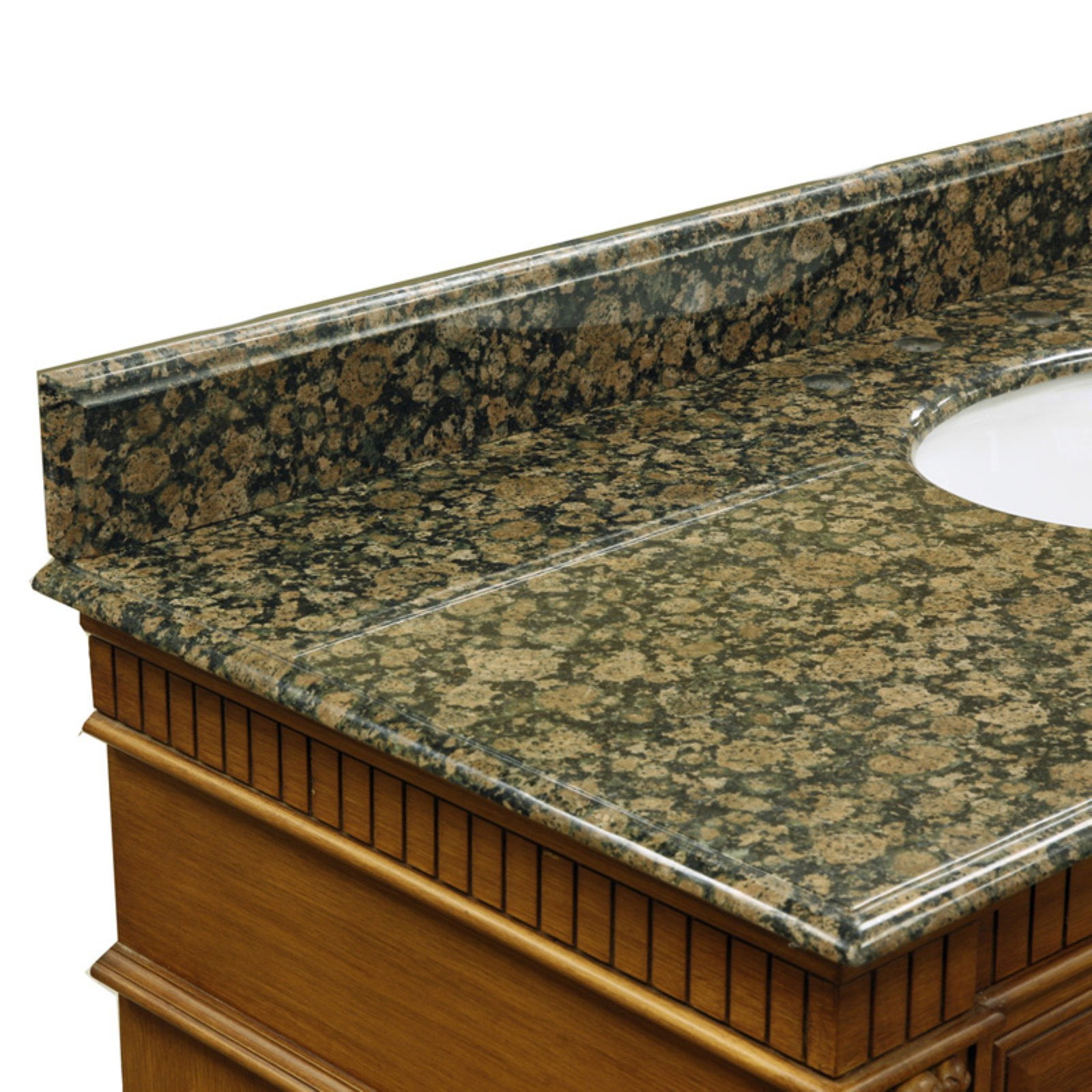 Bellaterra Home 35W In. Baltic Brown Granite Backsplash - Walmart - Bellaterra Home 35W In. Baltic Brown Granite Backsplash - Walmart