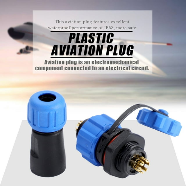 Enchufe IP67 SP13 6Pin Enchufe Impermeable de Plástico