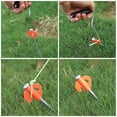 thumbnail image 3 of Miangastore 10pcs Tent Fixing Nails Windproof Orange For Campers, 3 of 8