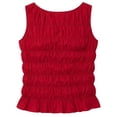 thumbnail image 2 of TrendOFT Summer Womens Tank Tops Casual Sleeveless Cami Shirt Loose Fit Square Neck Tank Top Red S, 2 of 3