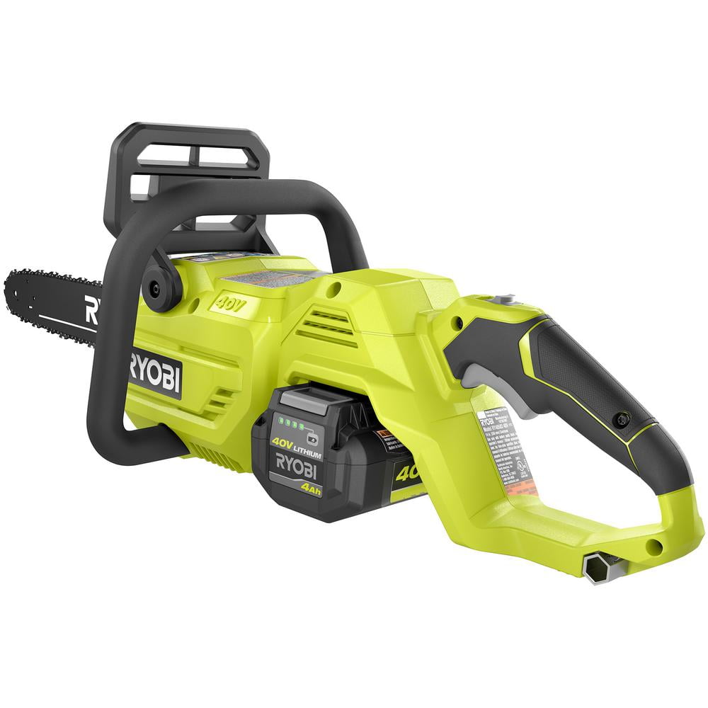 Ryobi 40V Brushless 14 Chainsaw w Battery and Charger Included Walmart