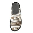 thumbnail image 3 of IAUYY Memory Foam House Slippers Suitable for Both Men and Women. Comfortable, Anti-Slip Plush Flat-Bottomed Slippers The Best Holiday Gift Embroidered African Animal Motifs, 3 of 9